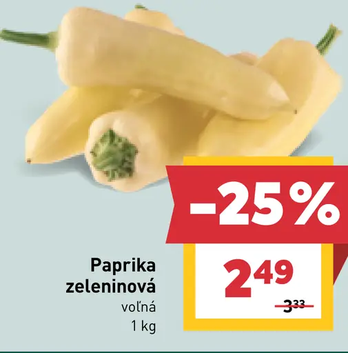 Paprika zeleninová