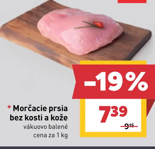 Morčacie prsia bez kosti a kože