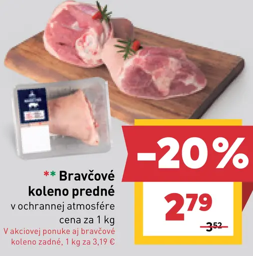 Bravčové koleno predné