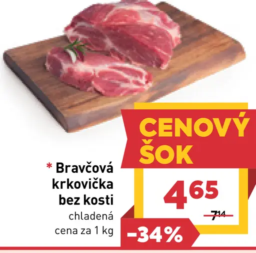 Bravčová krkovička bez kosti