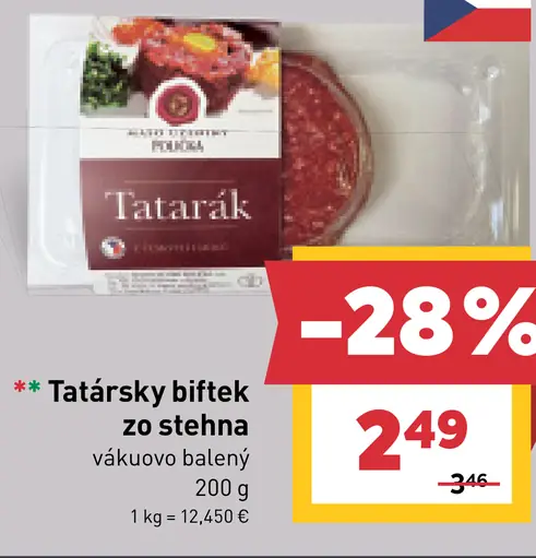 Tatársky biftekk zo stehna