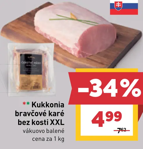 Kukkonia bravcové karé bez kosti XXL