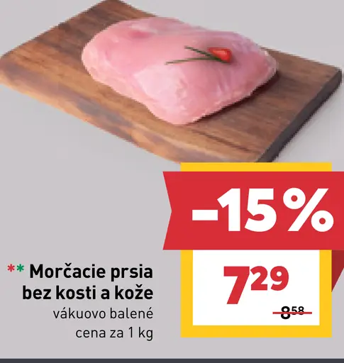 Morčacie prsia bez kosti a kože