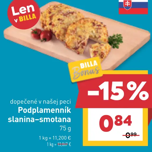 Podplamenník slanina-smotana