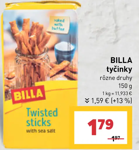 BILLA tyčinky