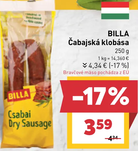 Čabajská klobása