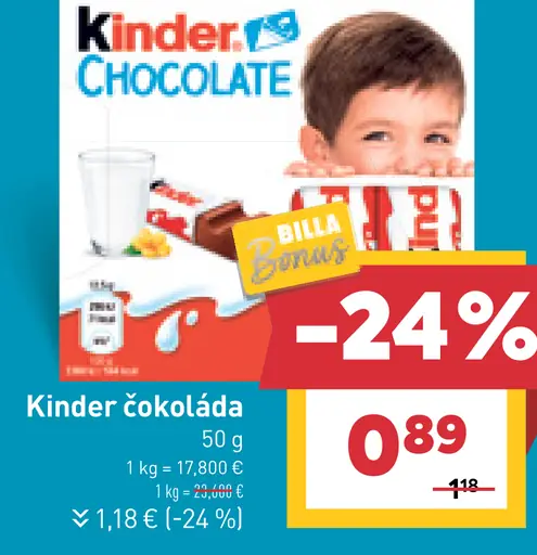 Kinder čokoláda