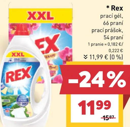 Rex prací gél