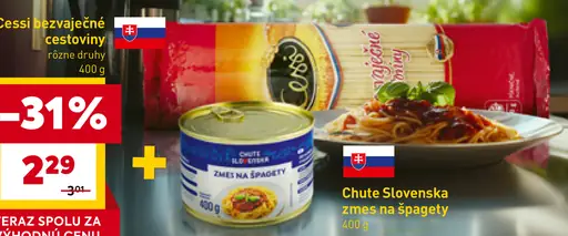 Chute Slovenska zmes na špagety