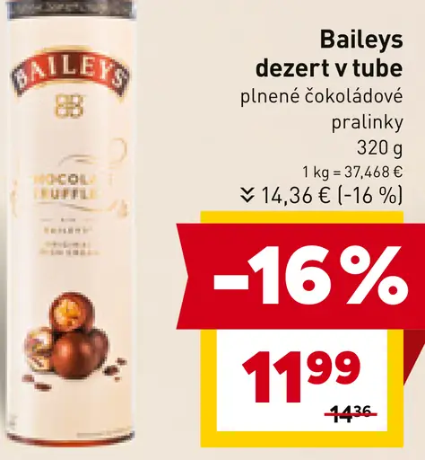 Baileys dezert v tube