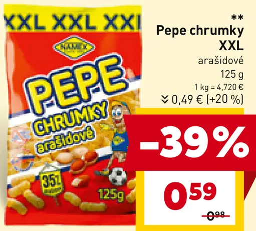 Pepe chrumky XXL