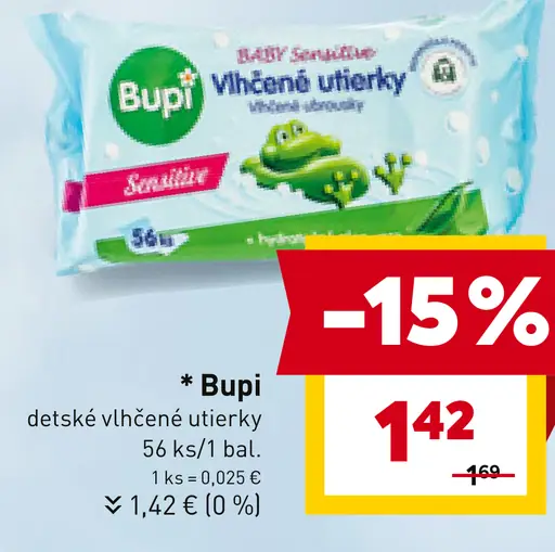 Bupi detské vlhčené utierky