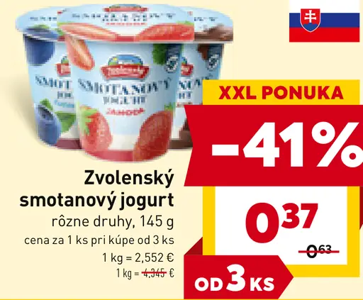 Zvolenský smotanový jogurt