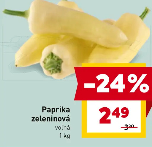 Paprika zeleninová