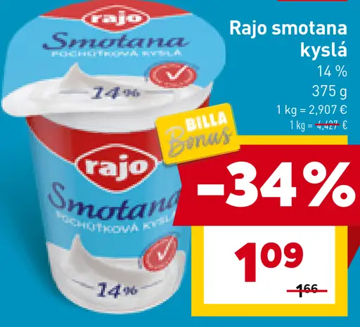 Rajo smotana kyslá