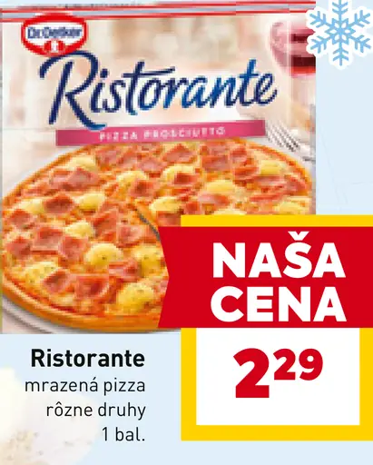 Ristorante mrazená pizza