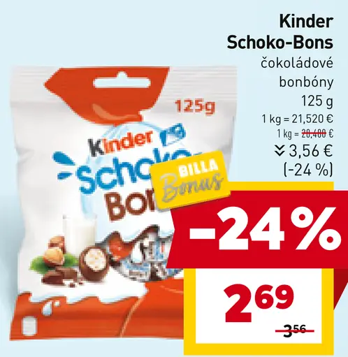 Kinder Schoko-Bons čokoládové bonbóny