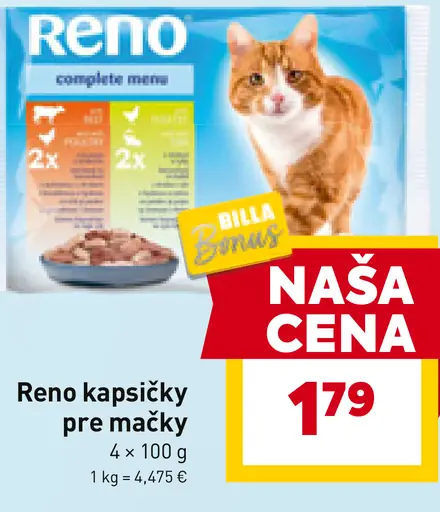 Reno kapsičky pre mačky