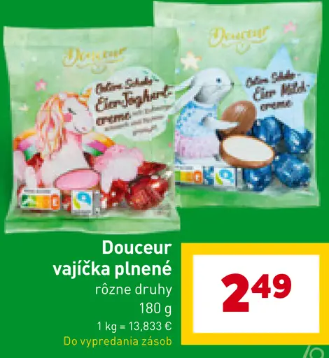 Douceur vajíčka plnené