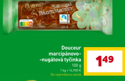 Douceur marcipánovo-nugátová tyčinka