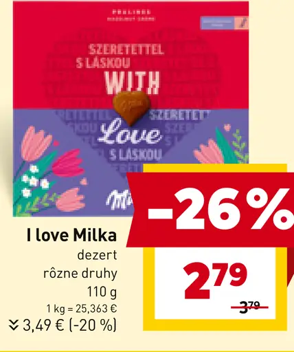 I love Milka dezert