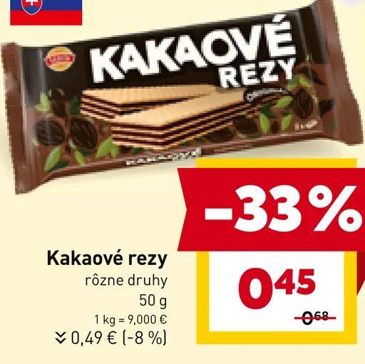 Kakaové rezy