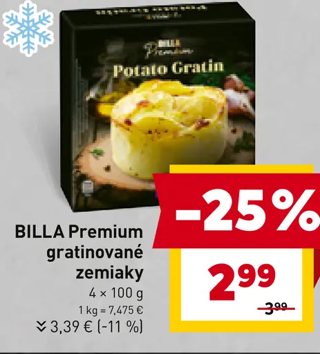 BILLA Premium gratinované zemiaky