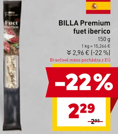 BILLA Premium fuet iberico