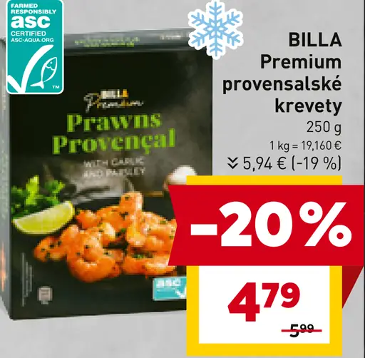 BILLA Premium provensalské krevety