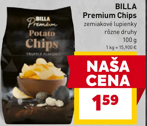 BILLA Premium potato chips