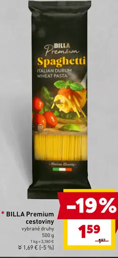 BILLA Premium spaghetti