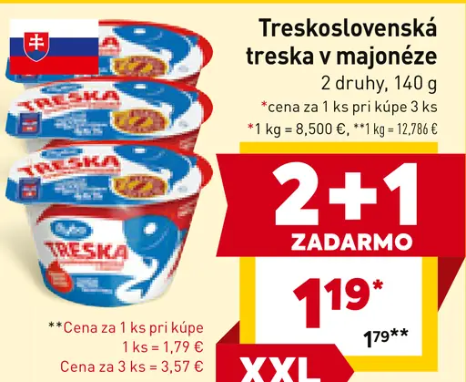 Treskoslovenská treska v majonéze