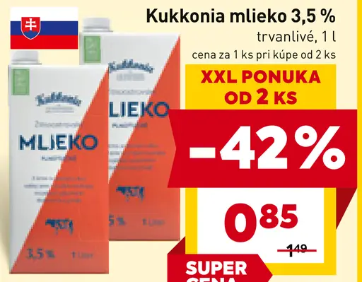 Kukkoonia mlieko 3,5%