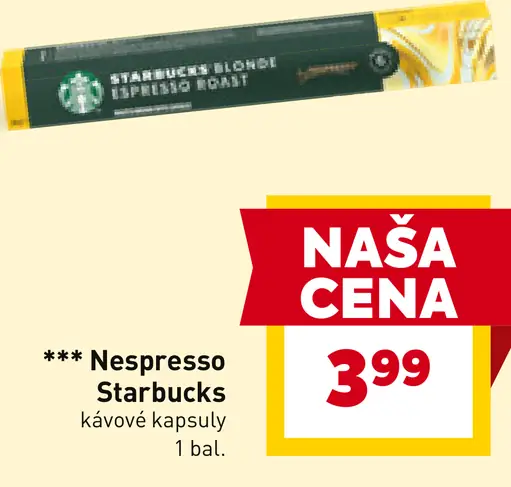 Nespresso Starbucks kávové kapsuly