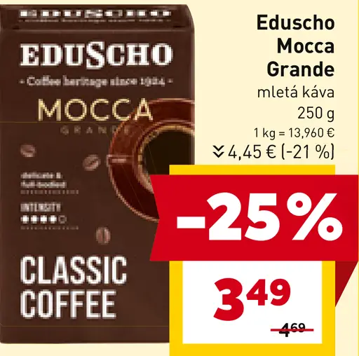 Eduscho Mocca Grande pražená mletá káva