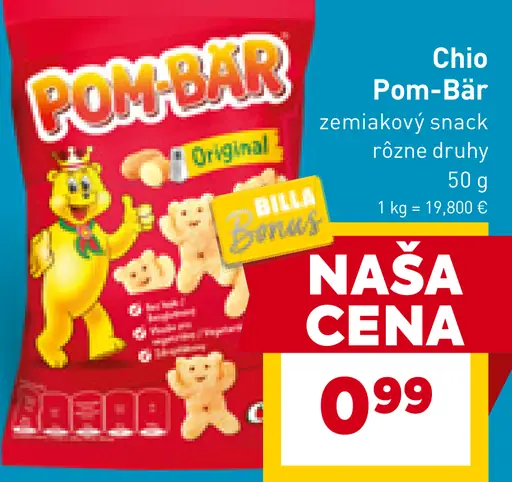 Chio Pom-Bär zemiakový snack