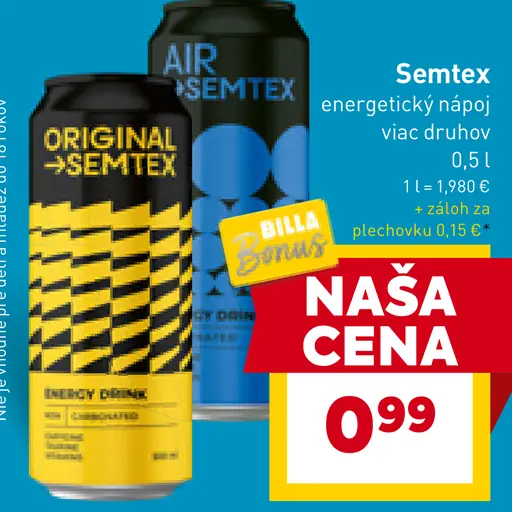 Semtex Energetický Nápoj