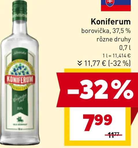 Koniferum borovička rôzne druhy