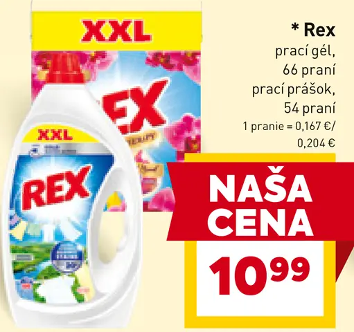 Rex prací gél