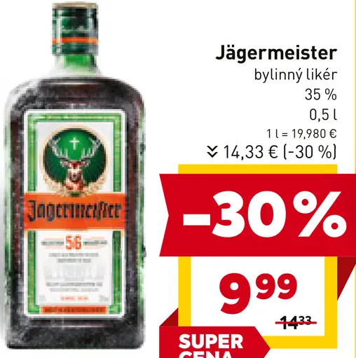 Jägermeister bylinný likér 35 %