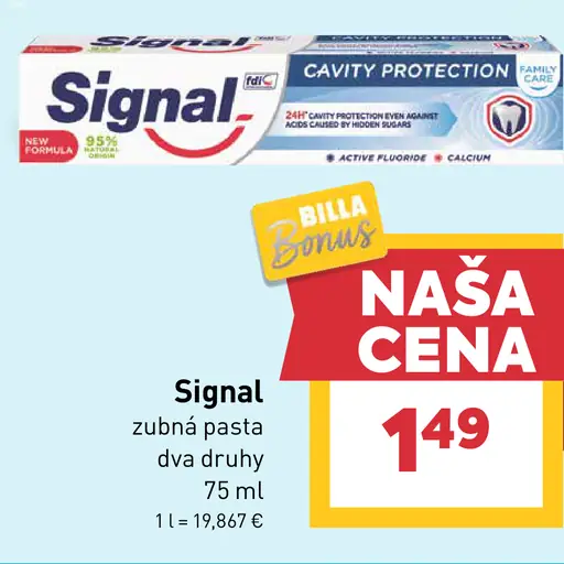 Signal zubná pasta