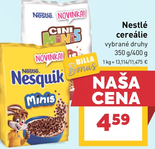 Nestlé cereálie