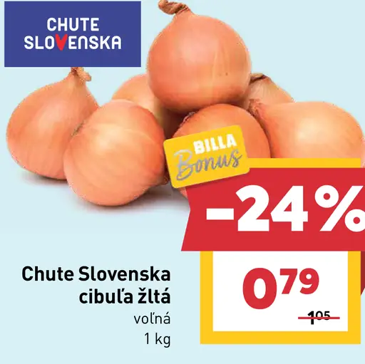 Chute Slovenska cibuľa žltá