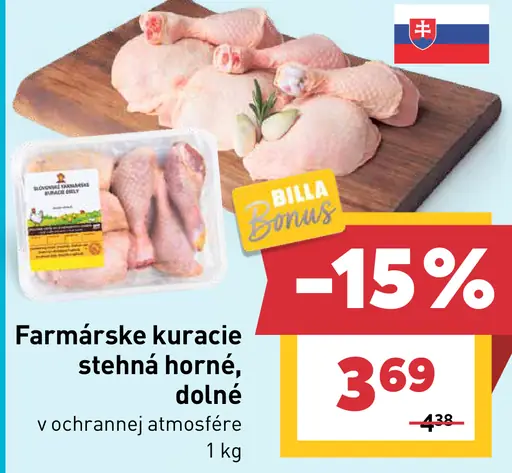 Farmárske kuracie stehná horné, dolné