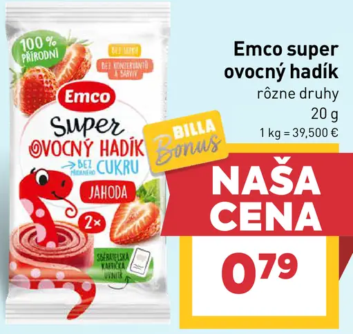 Emco Super ovocný hadík