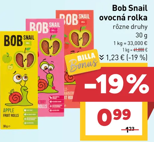 Bob Snail ovocná rolka