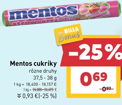Mentos Mint cukríky