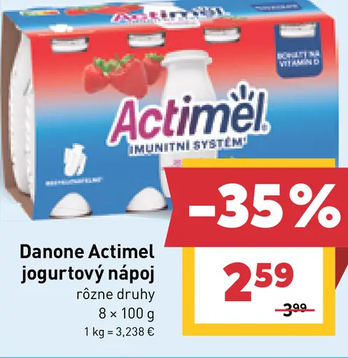 Danone Actimel jogurtový nápoj