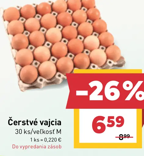 Čerstvé vajcia