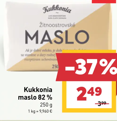 Kukkonia Maslo 82%